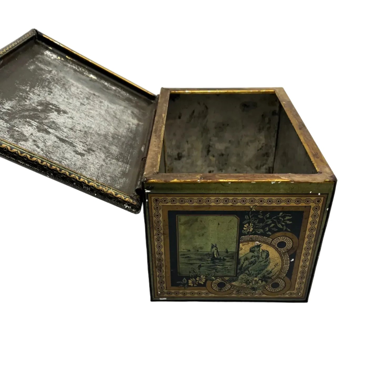 This Vintage tin by McVitie and Price is an early example of the art that went into advertising.