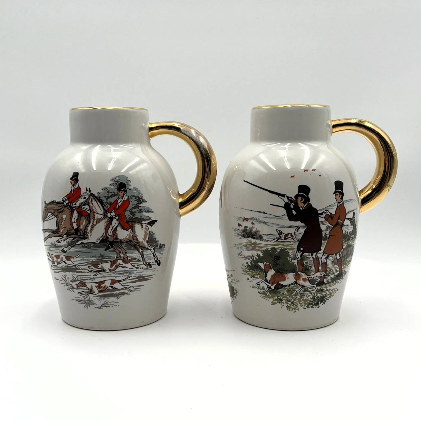 This Vintage Pair of Ceramic  Jugs  were made by Braunton Studio Ceramics 