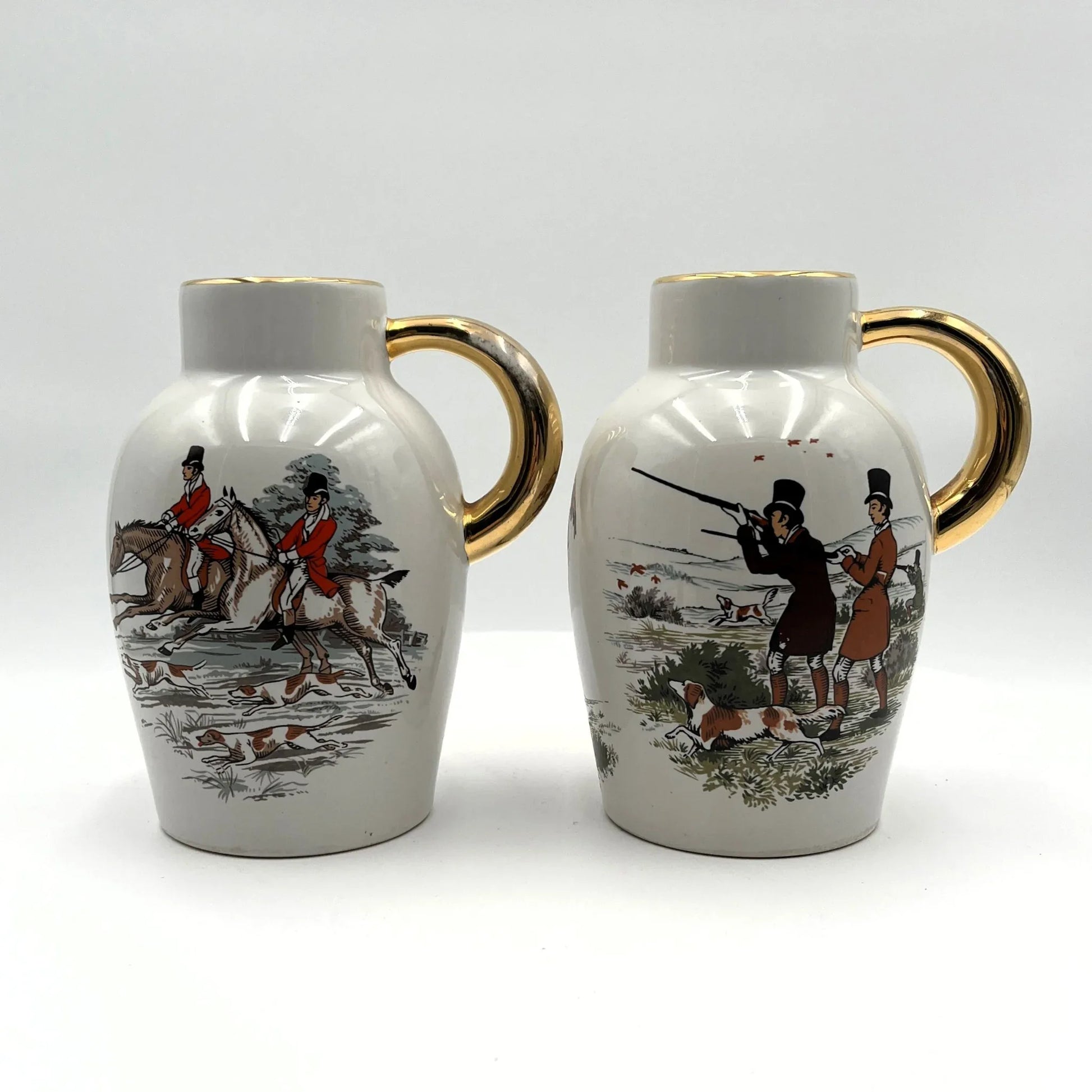 This Vintage Pair of Ceramic  Jugs  were made by Braunton Studio Ceramics 