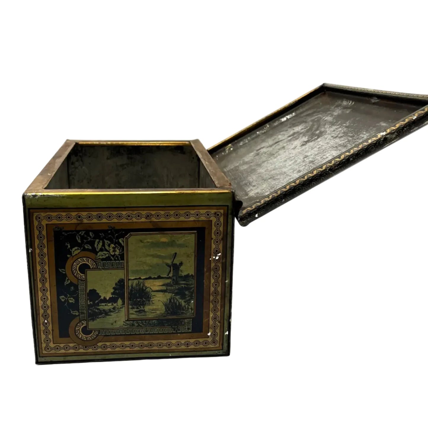 This Vintage tin by McVitie and Price is an early example of the art that went into advertising. 