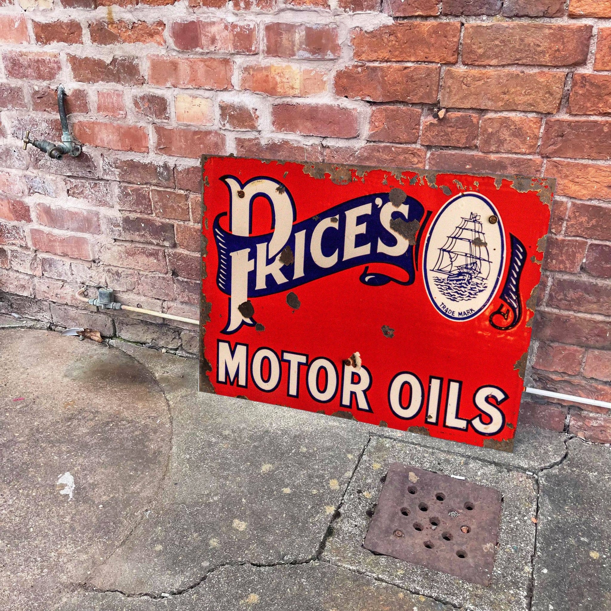 Vintage-style sign for D. Price's Motor Oils from Vintage Whippet