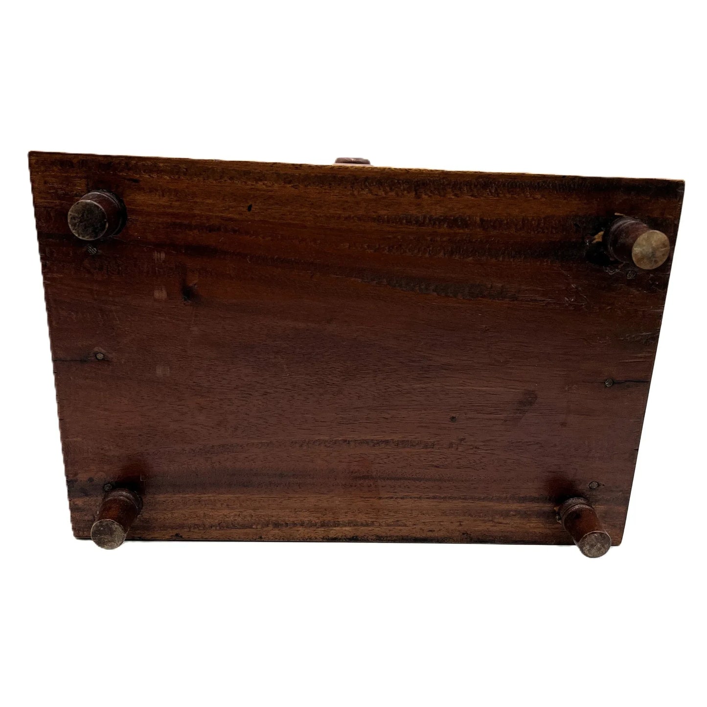 This is a vintage Mahogany Letter Rack Writing Desk Tidy. Raised on small feet, it has eight compartments and a drawer to the front. 