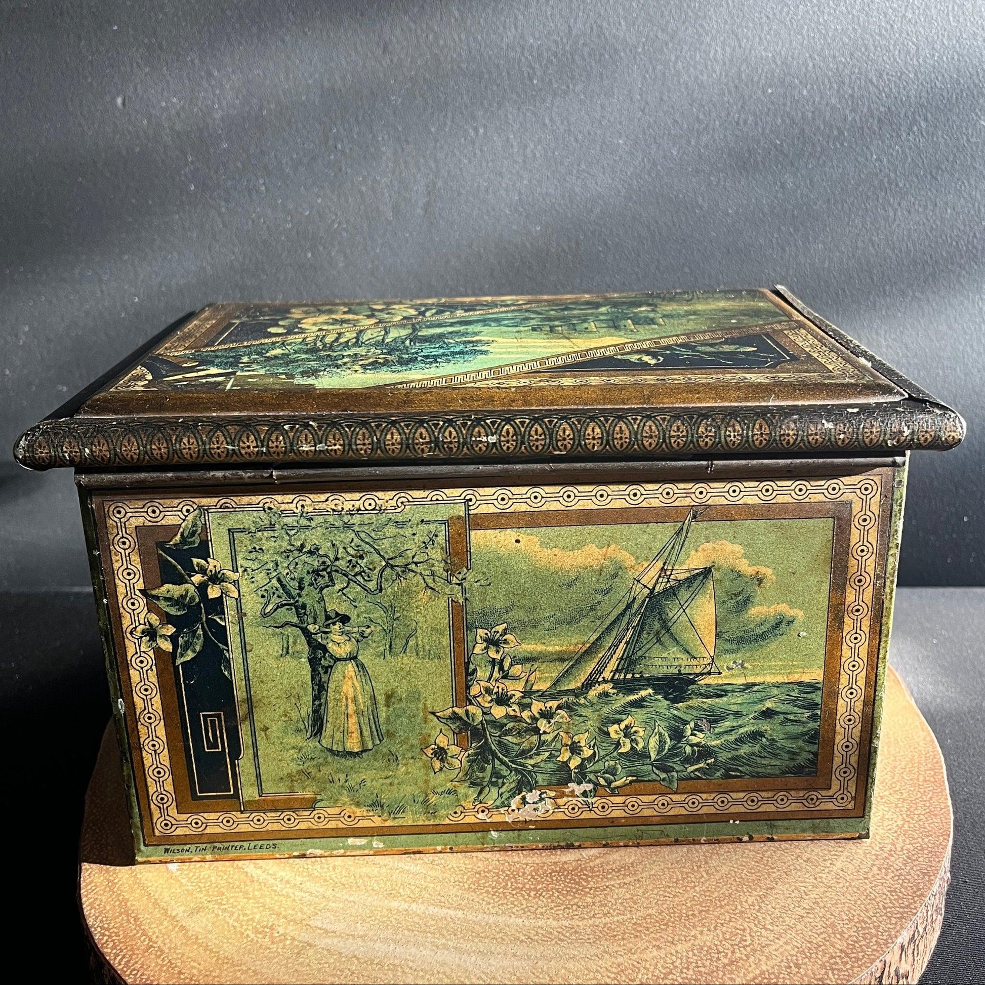 This Vintage tin by McVitie and Price is an early example of the art that went into advertising. 