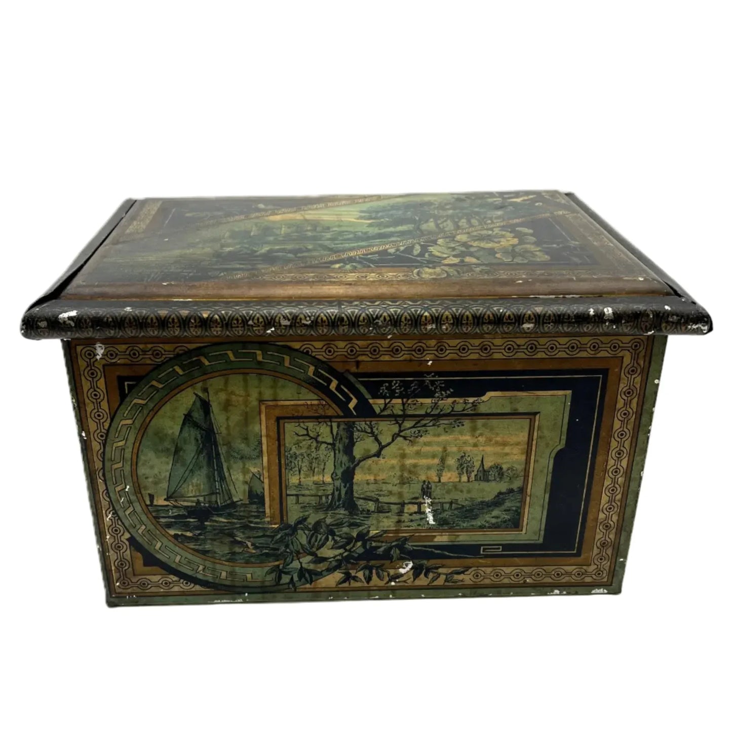 This Vintage tin by McVitie and Price is an early example of the art that went into advertising. 