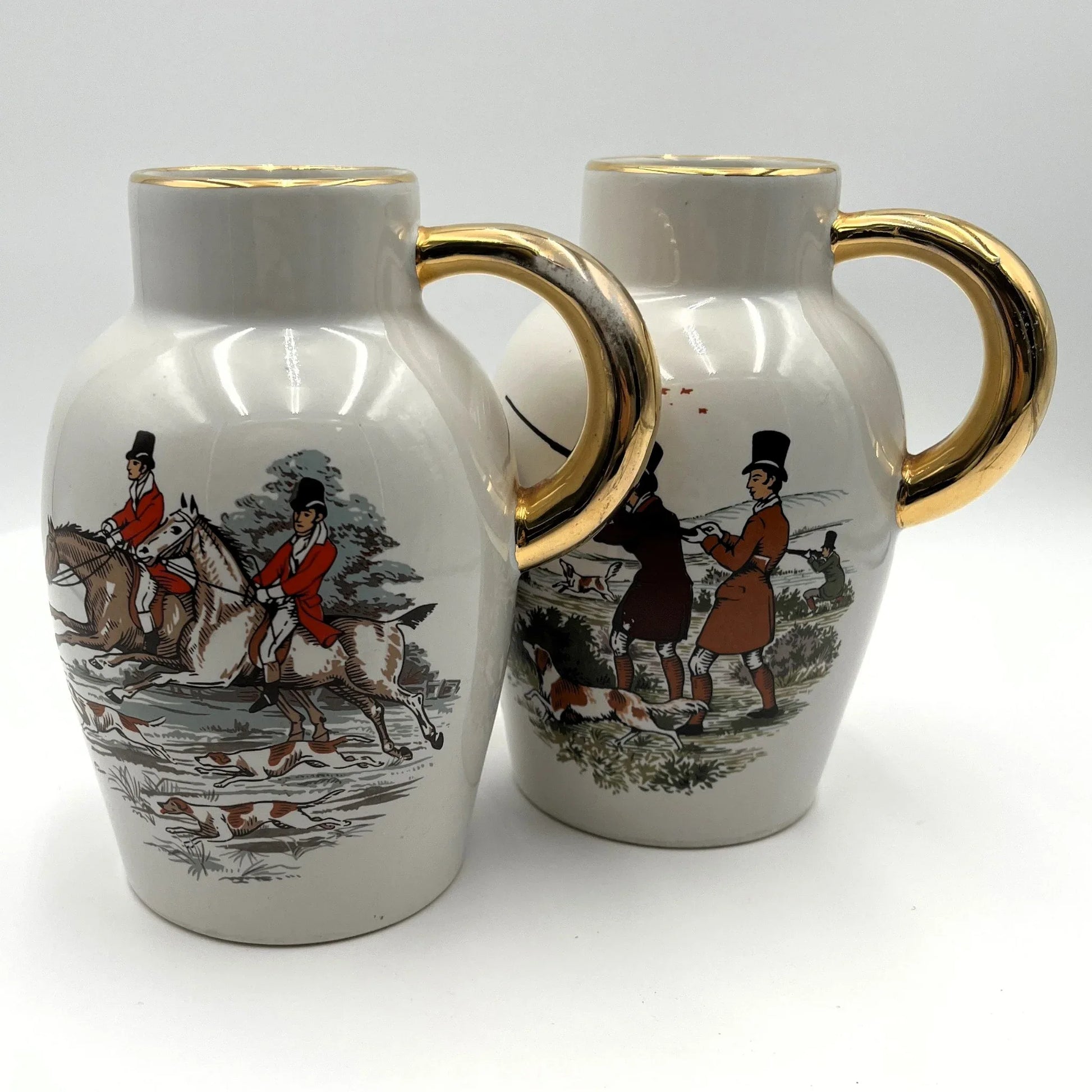 This Vintage Pair of Ceramic  Jugs  were made by Braunton Studio Ceramics 