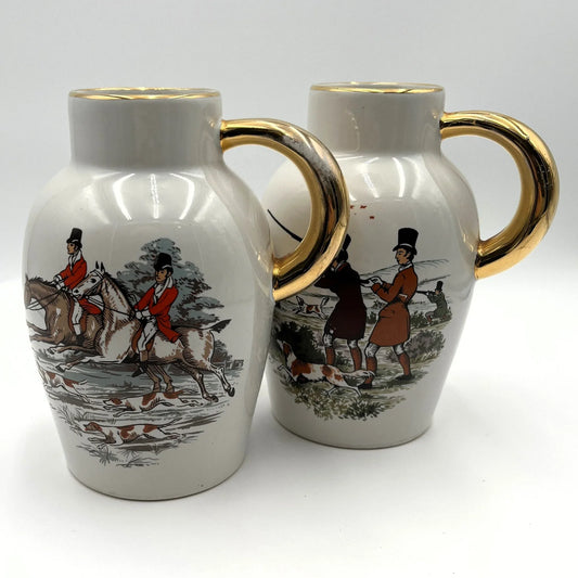 This Vintage Pair of Ceramic  Jugs  were made by Braunton Studio Ceramics 