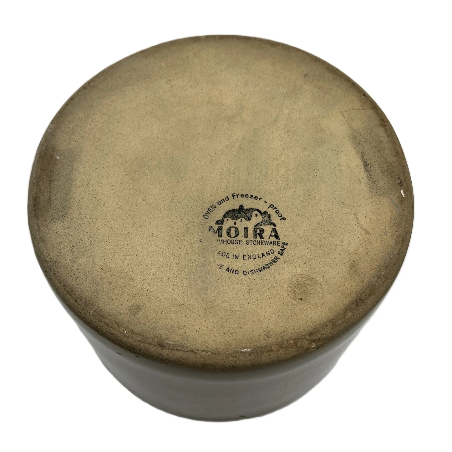 This is a vintage Moira English stoneware cheese preserver, a nice example of collectible kitchenware. 